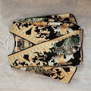 Aum-Couture V- Neck Blouse Size XS